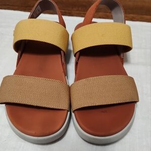 Elle Backstrap Fossil Orange/ Silver Birch